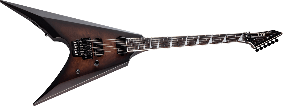 Ltd Arrow-1000 Floyd Rose Hh Fishman Fluence Modern Ht Eb - Dark Brown Sunburst - E-Gitarre aus Metall - Variation 2