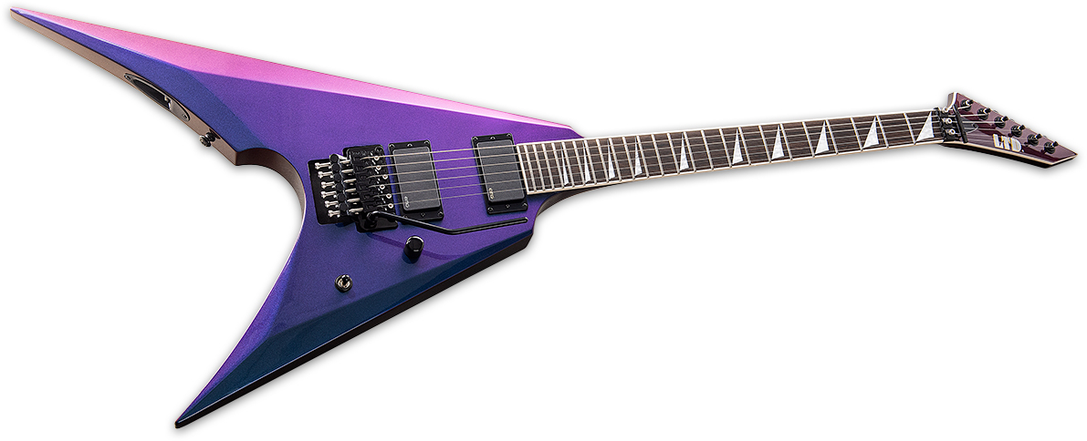 Ltd Arrow-1000 Hh Emg Fr Eb - Violet Andromeda - E-Gitarre aus Metall - Variation 1