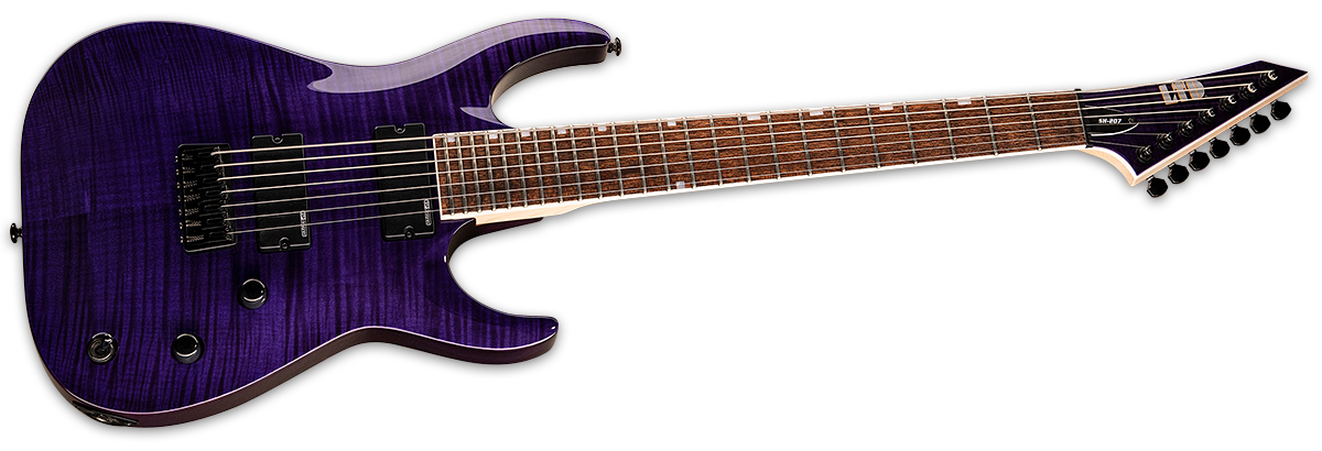 Ltd Brian Head Welch Sh-207 Signature Hh Ht Jat - See Thru Purple - 7-saitige E-Gitarre - Variation 1
