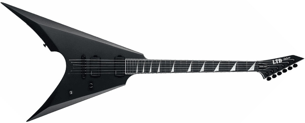 Ltd Arrow-1000nt Hh Fishman Fluence Modern Ht Eb - Charcoal Metallic Satin - E-Gitarre aus Metall - Main picture
