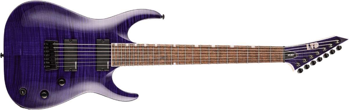 Ltd Brian Head Welch Sh-207 Signature Hh Ht Jat - See Thru Purple - 7-saitige E-Gitarre - Main picture