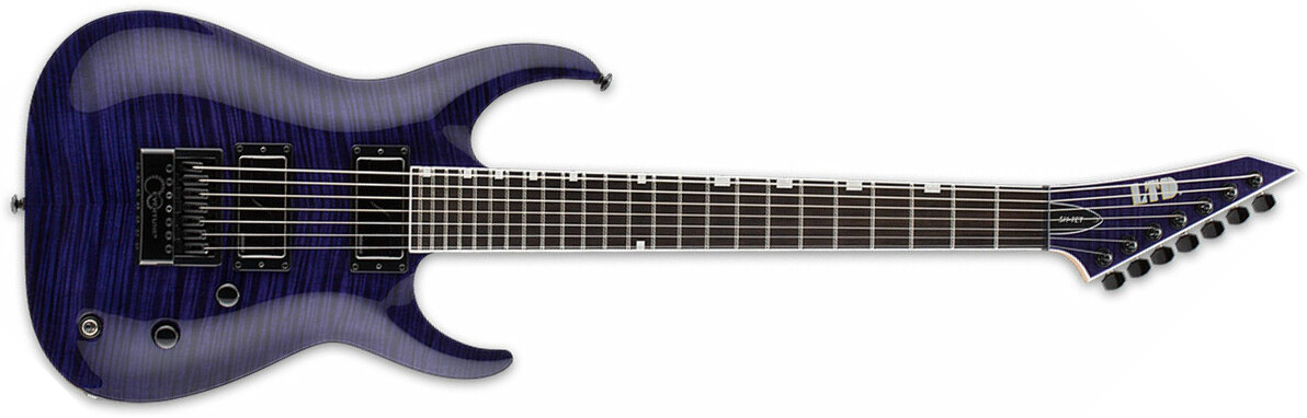 Ltd Brian Head Welch Sh-7 Evertune Signature 2h Fishman Fluence Ht Eb - See Thru Purple - E-Gitarre in Str-Form - Main picture