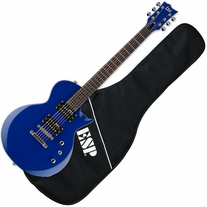 Ltd Ec-10 Kit Hh Ht Rw +housse - Blue - E-Gitarre Set - Main picture