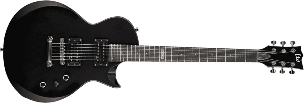 Ltd Ec-10 Kit Hh Ht Rw +housse - Black - Single-Cut-E-Gitarre - Main picture