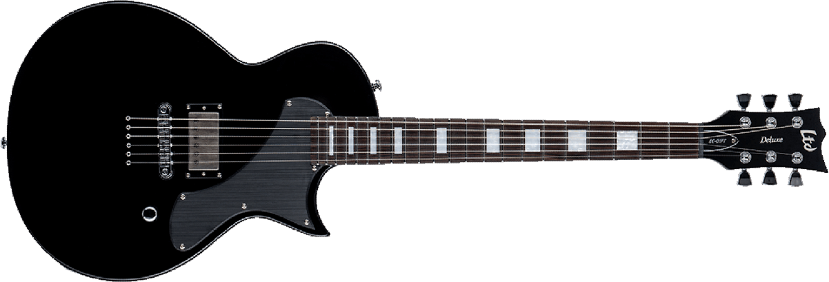 Ltd Ec-01ft 1h Seymour Duncan Ht Eb - Black - E-Gitarre aus Metall - Main picture