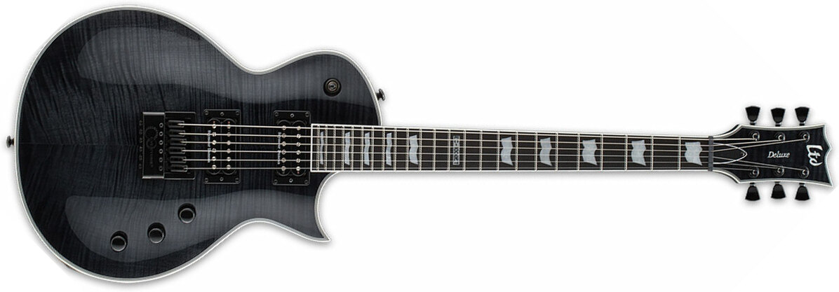 Ltd Ec-1000 Evertune Hh Seymour Duncan Ht Eb - See Thru Black - Single-Cut-E-Gitarre - Main picture