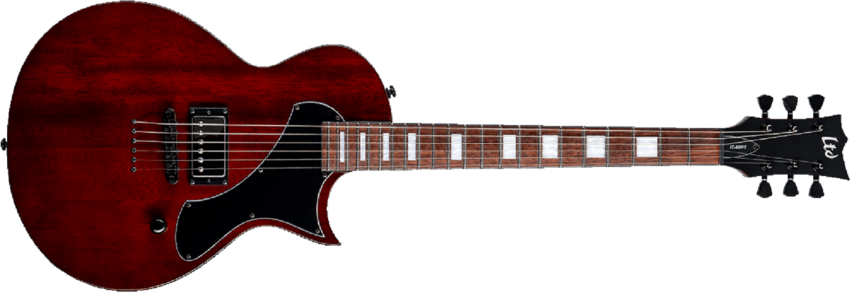 Ltd Ec-201 1h Ht Jat - See Thru Black Cherry - E-Gitarre aus Metall - Main picture