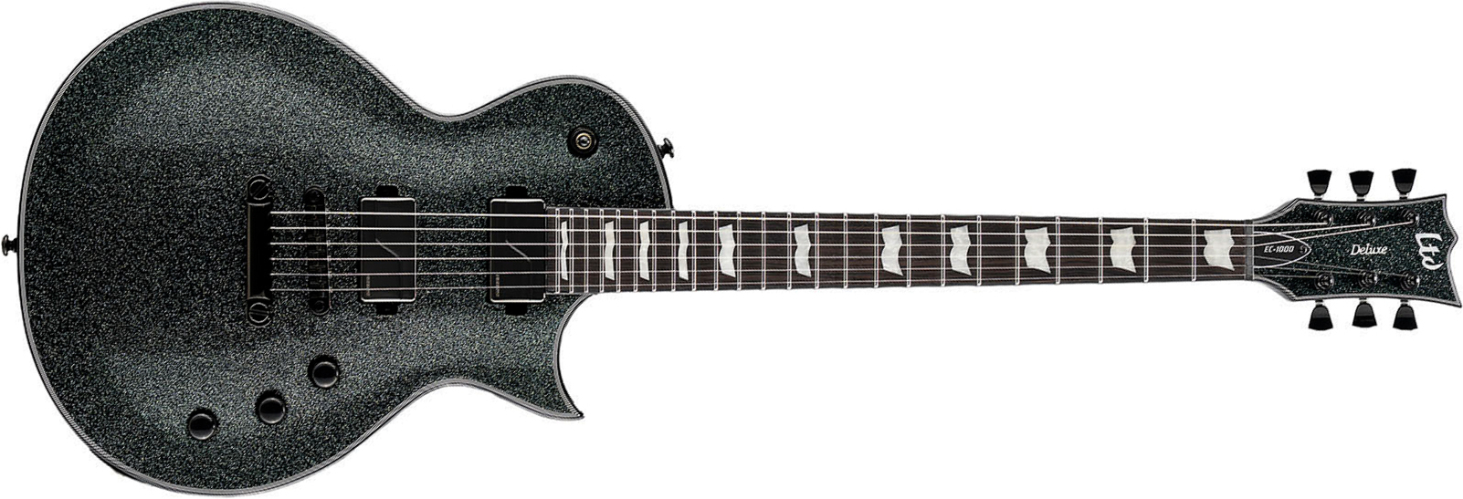 Ltd Ec1000 2h Fishman Fluence Ht Eb - Granite Sparkle - Single-Cut-E-Gitarre - Main picture