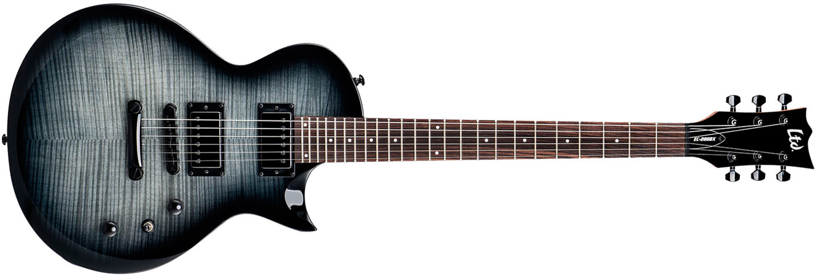 Ltd Ec200dx 2h Ht Rw - Charcoal Burst - Single-Cut-E-Gitarre - Main picture