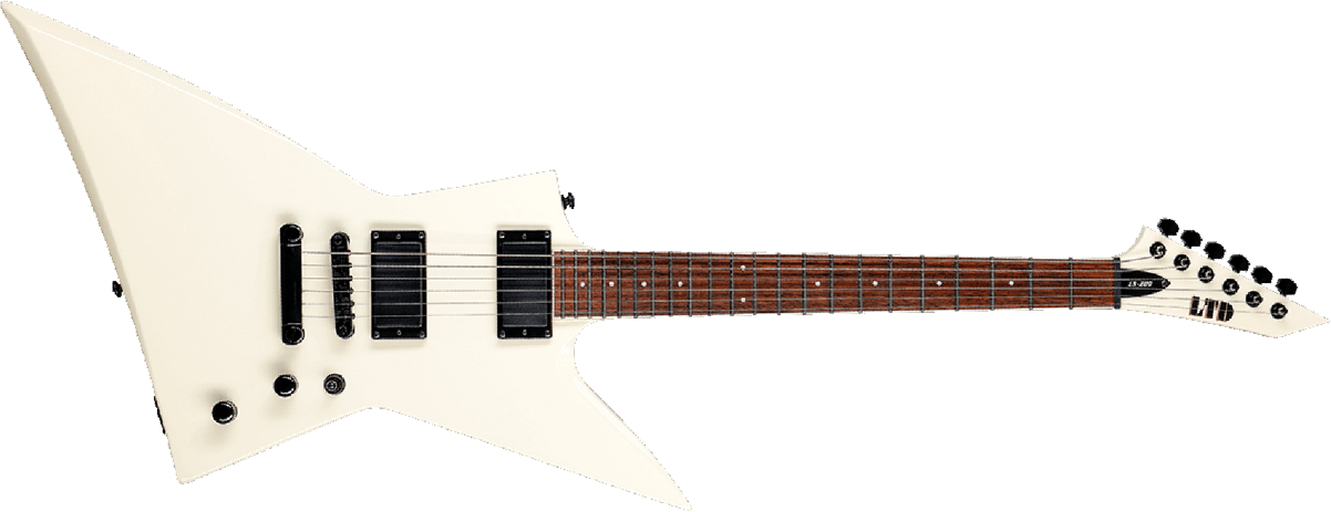 Ltd Ex-200 Hh Ht Jat - Olympic White - E-Gitarre aus Metall - Main picture