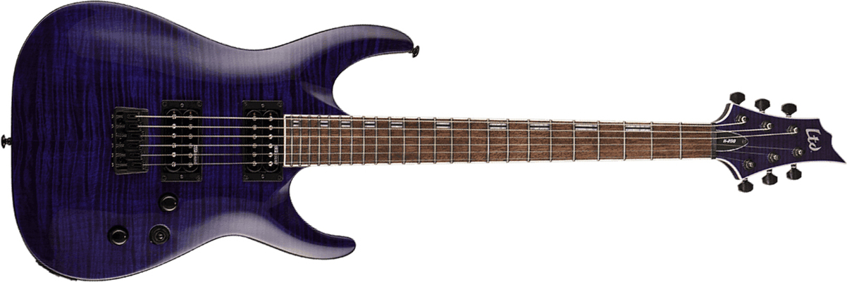 Ltd H-200fm Hh Ht Jat - See Thru Purple - E-Gitarre in Str-Form - Main picture