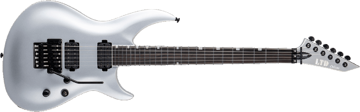 Ltd H3-1000 Floyd Rose Hh Eb - Firemist Silver - E-Gitarre aus Metall - Main picture