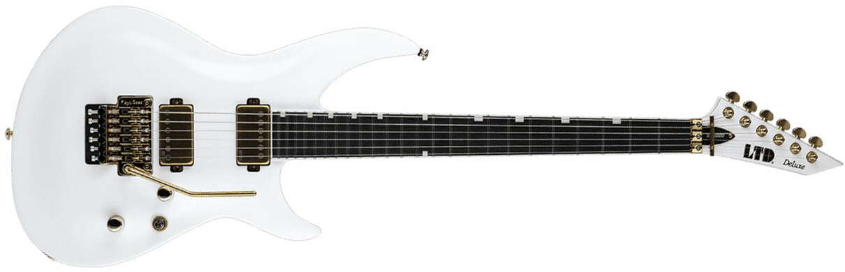 Ltd H3-1000fr Hh Emg Fr Eb - Snow White - E-Gitarre in Str-Form - Main picture