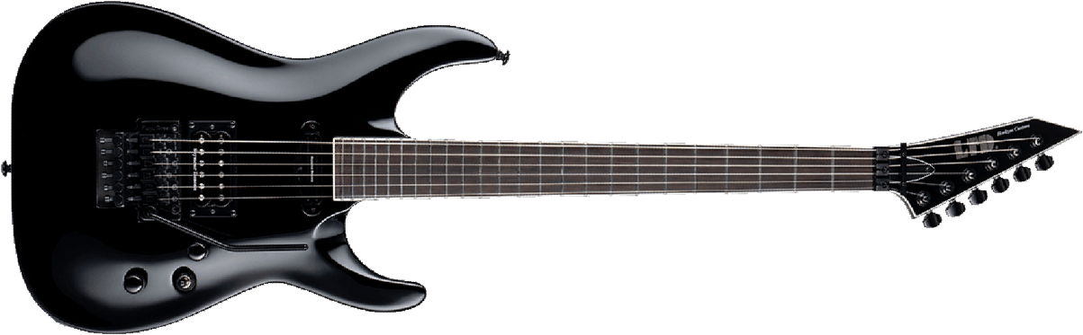 Ltd Horizon Custom '87 Floyd Rose Hs Seymour Duncan Eb - Black - E-Gitarre aus Metall - Main picture