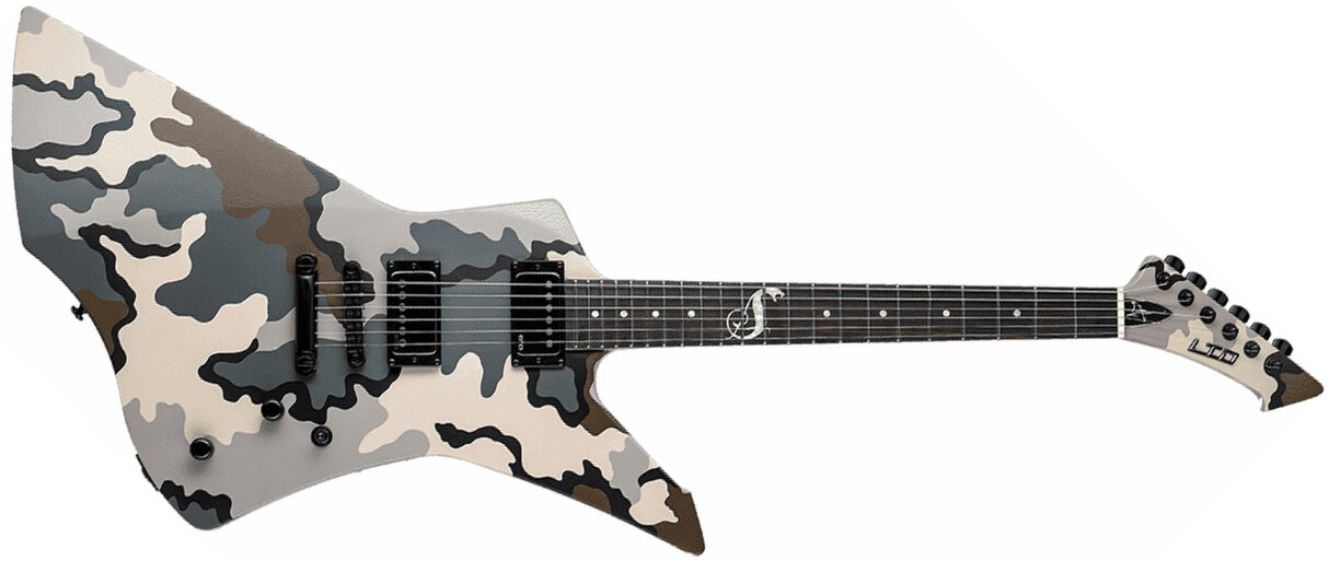 Ltd James Hetfield Snakebyte Camo Signature 2h Emg Ht Eb - Kuiu Camo Satin - E-Gitarre aus Metall - Main picture