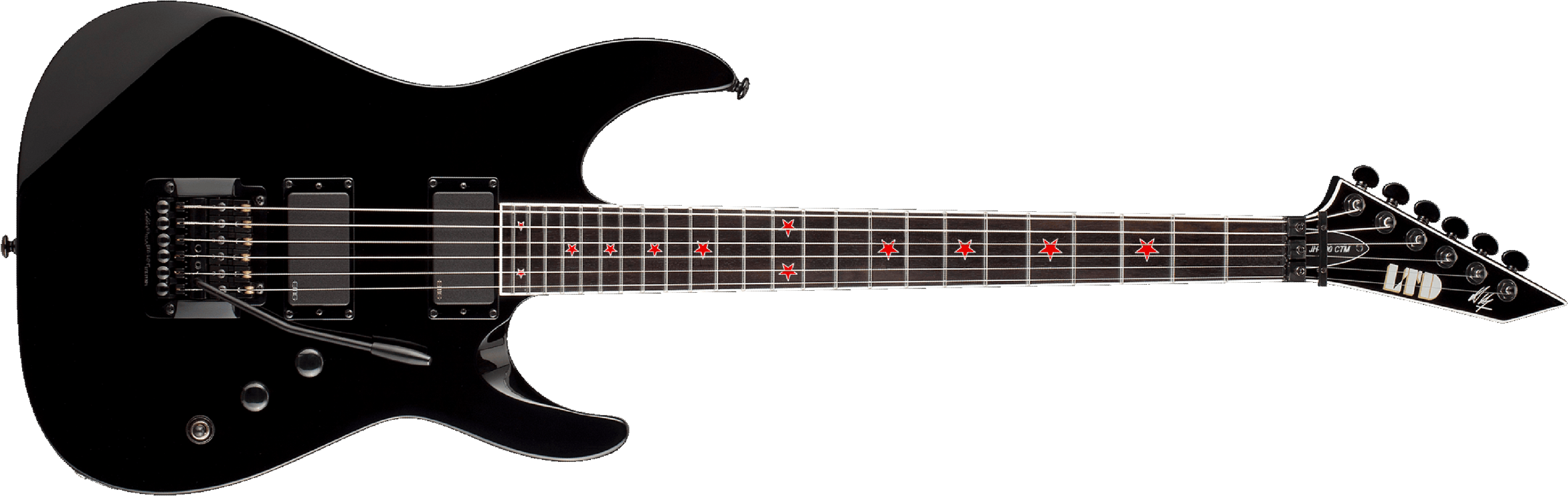 Ltd Jeff Hanneman Jh-600 Signature Hh Emg Khaler Eb - Black - E-Gitarre in Str-Form - Main picture