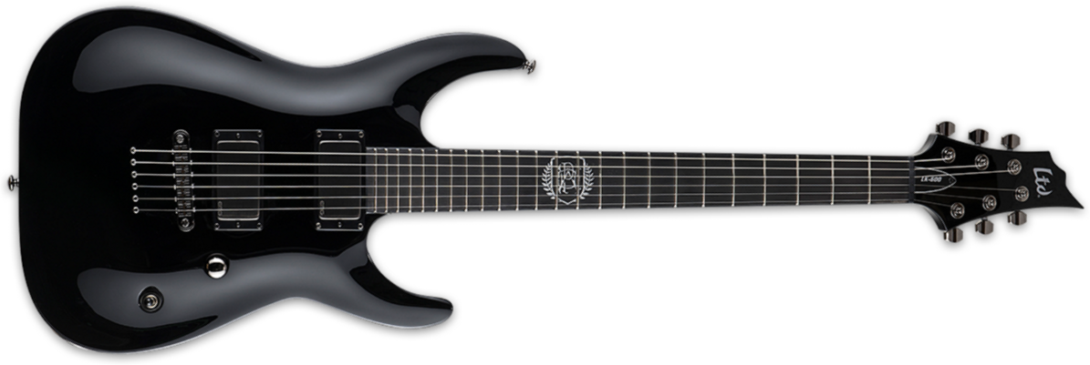 Ltd Lk-600 Luke Kilpatrick - Black - E-Gitarre in Str-Form - Main picture