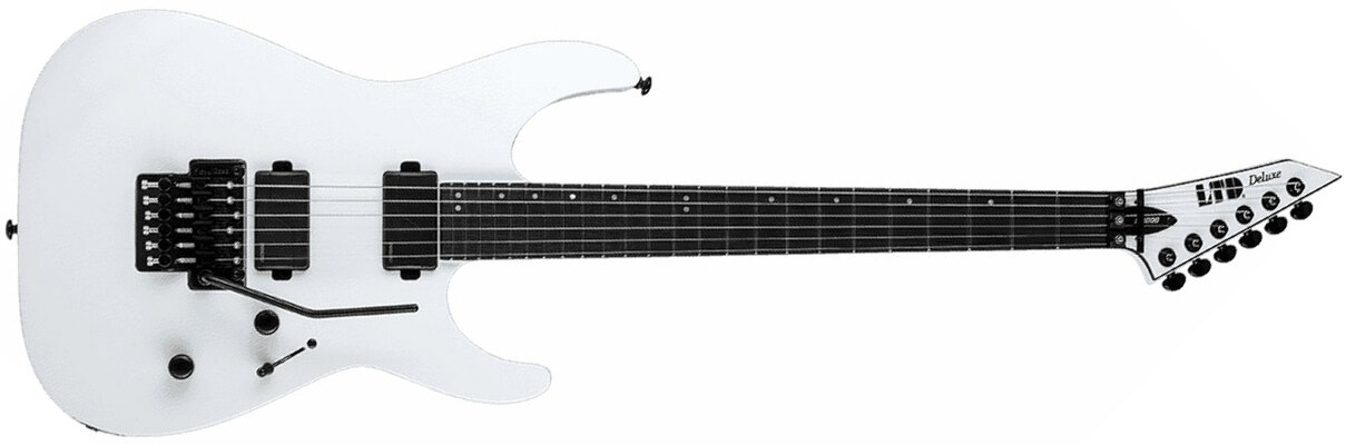 Ltd M-1000 Hh Fishman Fr Eb - Snow White - E-Gitarre aus Metall - Main picture