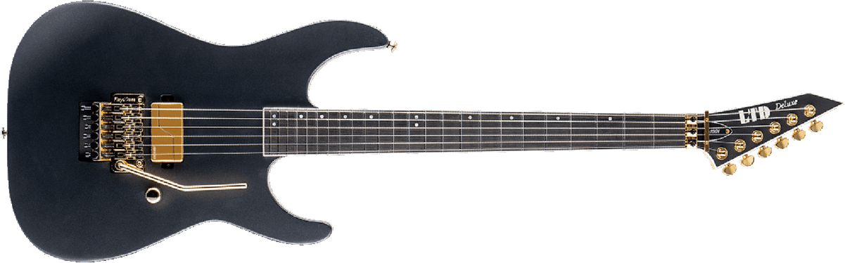 Ltd M-1001 Floyd Rose H Eb - Charcoal Metallic Satin - E-Gitarre aus Metall - Main picture
