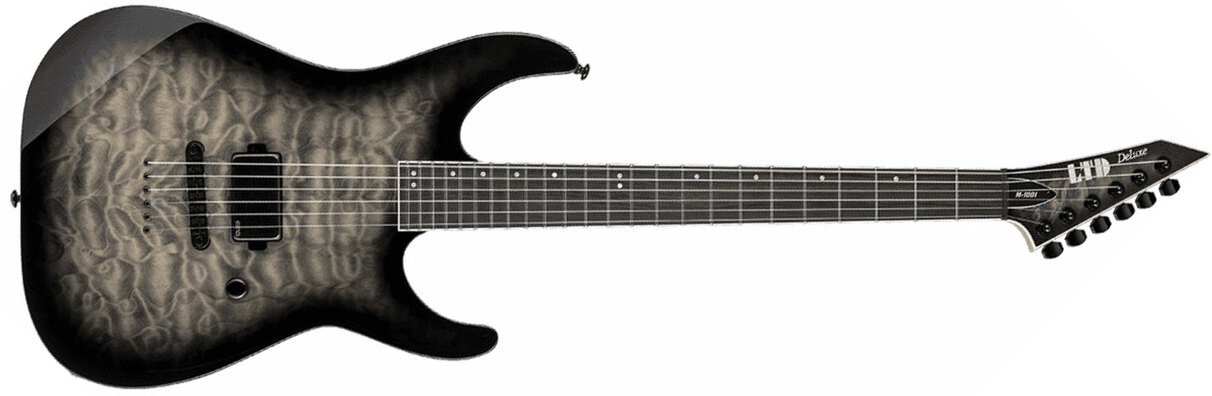 Ltd M-1001nt H Emg Ht Eb - Charcoal Burst - E-Gitarre in Str-Form - Main picture