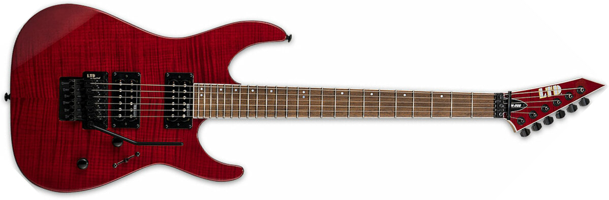 Ltd M-200fm Hh Fr Jat - See Thru Red - E-Gitarre in Str-Form - Main picture