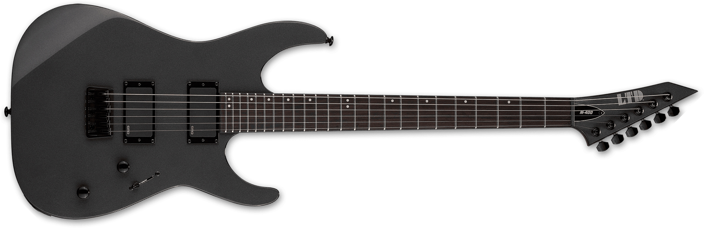 Ltd M400ht 2h Emg Ht Rw - Charcoal Metallic - E-Gitarre in Str-Form - Main picture