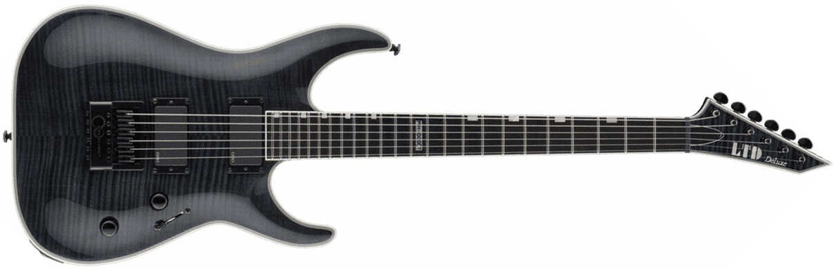 Ltd Mh-1000 Evertune Hh Emg Ht Eb - See Thru Black - E-Gitarre in Str-Form - Main picture