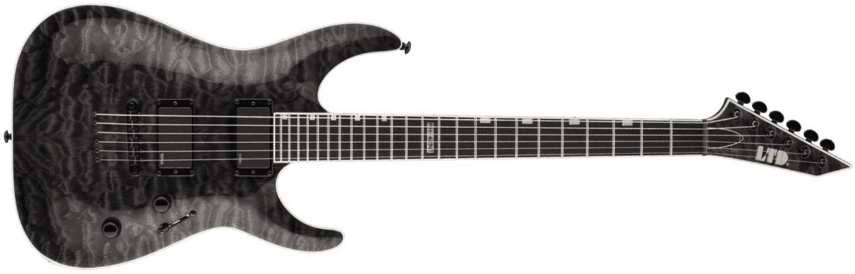 Ltd Mh-401nt Emg - See Thru Black - E-Gitarre in Str-Form - Main picture