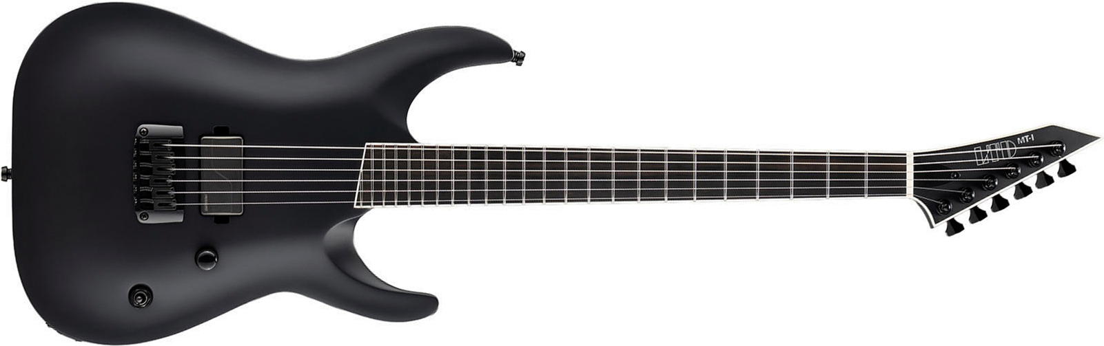 Ltd Mick Thomson Mti Signature 1h Ht Eb - Black Satin - Signature-E-Gitarre - Main picture
