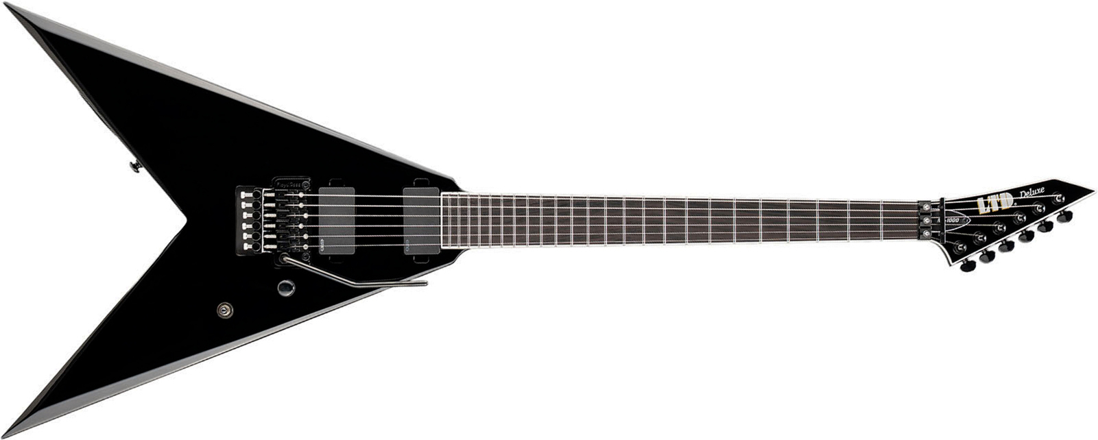 Ltd Nv1000 2h Emg Fr Eb - Black - E-Gitarre aus Metall - Main picture