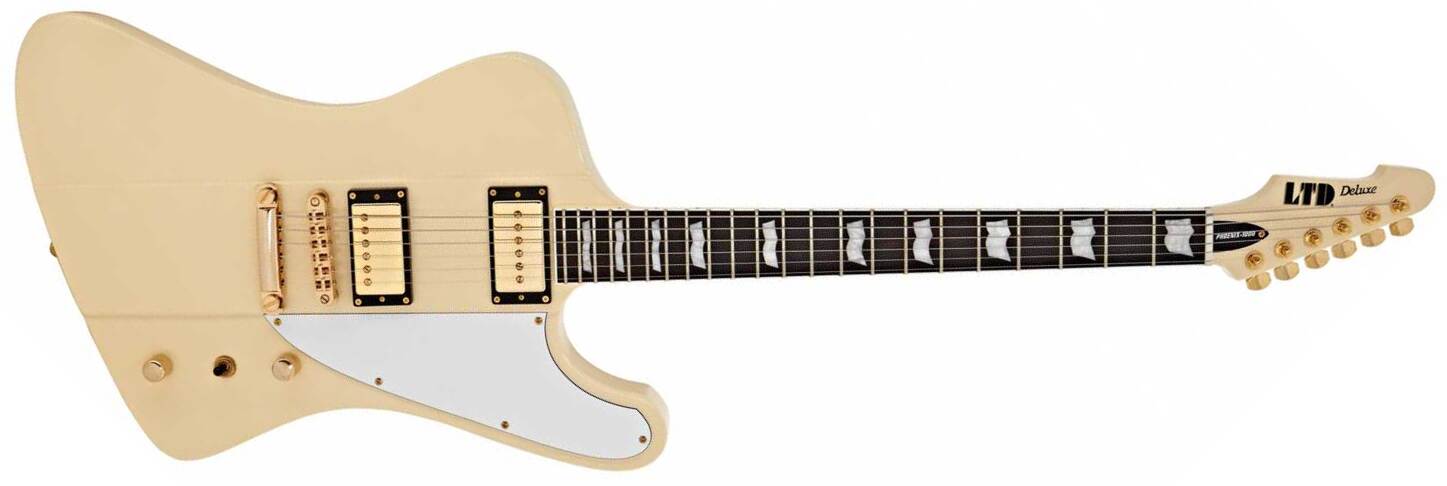 Ltd Phoenix 1000 Hs Seymour Duncan Ht Eb - Vintage White - Retro-Rock-E-Gitarre - Main picture