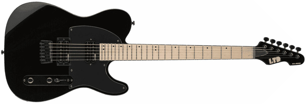 Ltd Te-200m Hh Ht Mn - Black - E-Gitarre in Teleform - Main picture