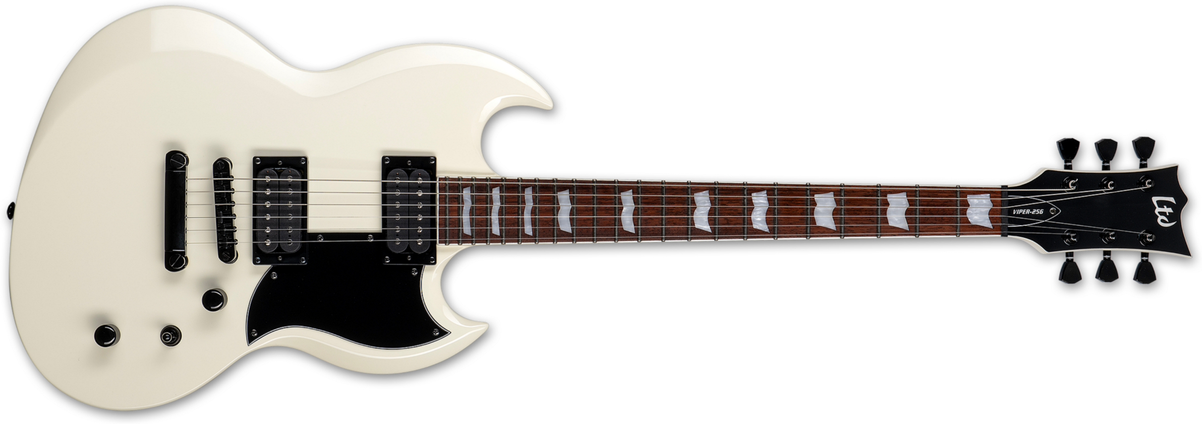 Ltd Viper-256 Hh Jat - Olympic White - E-Gitarre aus Metall - Main picture