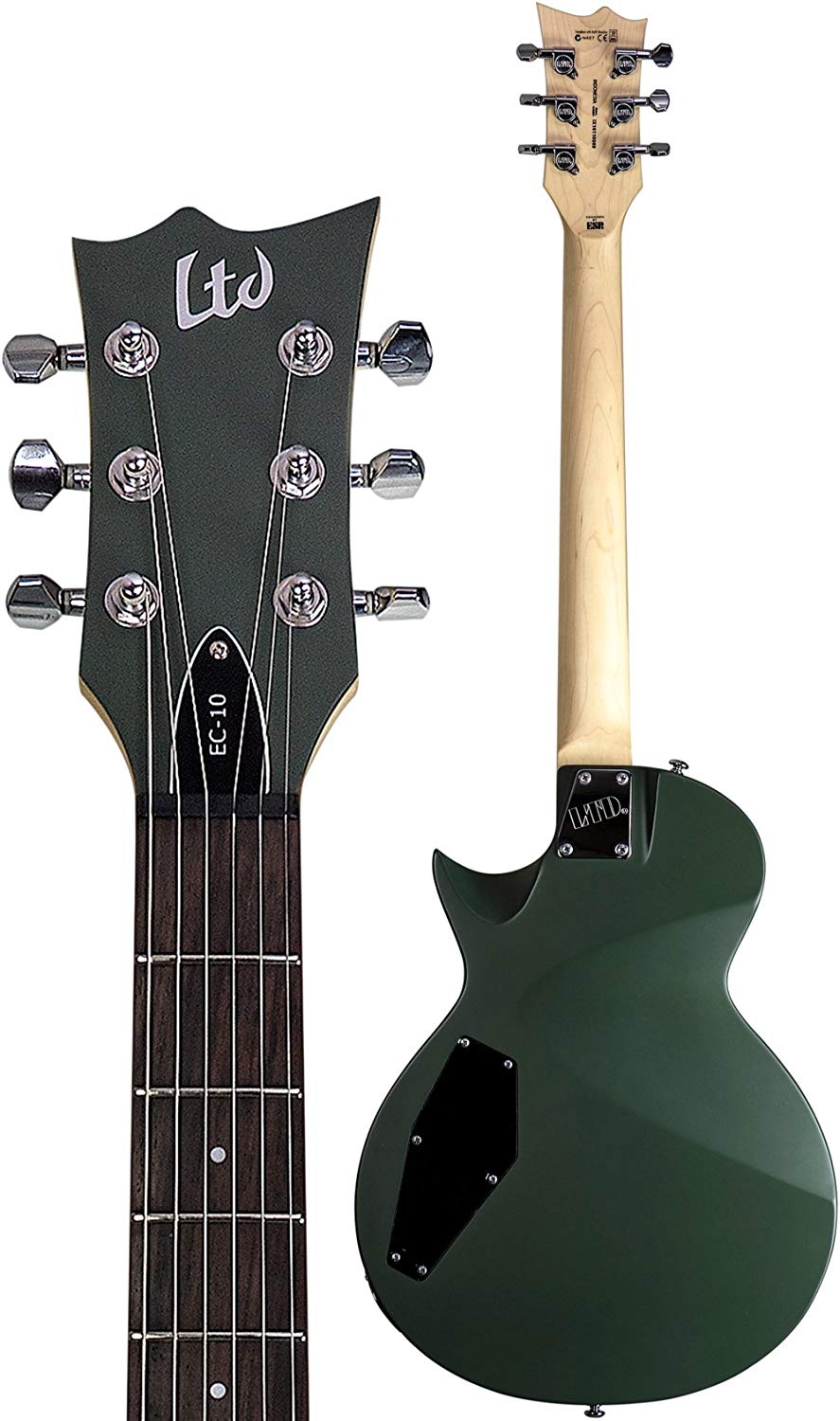 Ltd Ec-10 Kit Hh Ht Rw +housse - Black - Single-Cut-E-Gitarre - Variation 6