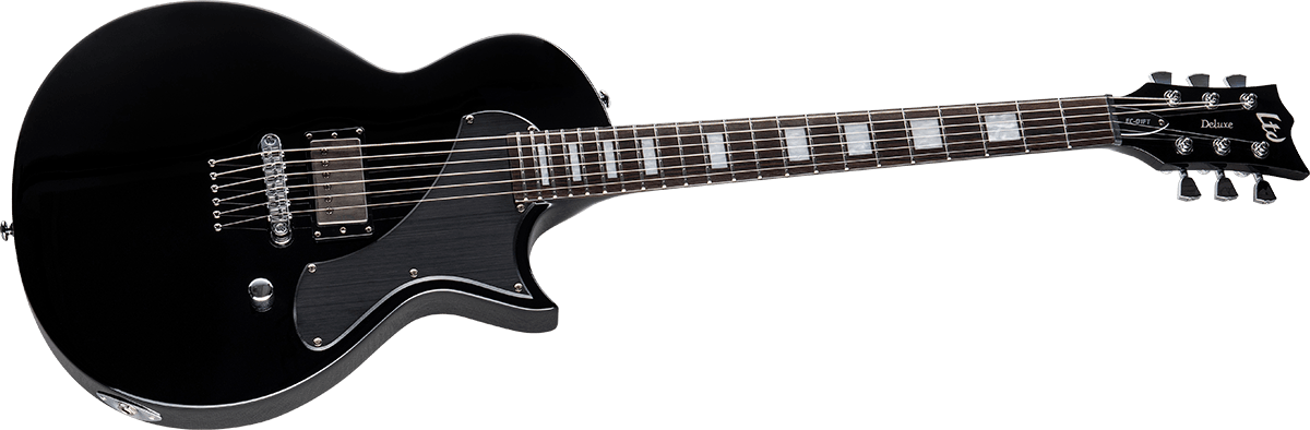 Ltd Ec-01ft 1h Seymour Duncan Ht Eb - Black - E-Gitarre aus Metall - Variation 2