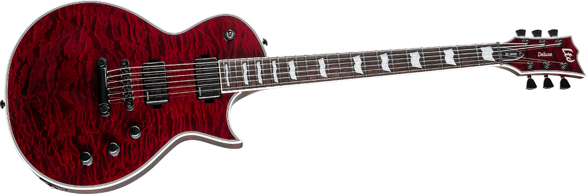 Ltd Ec-1000 Deluxe Gold Hardware Hh Fishman Ht Eb - See Thru Black Cherry - E-Gitarre aus Metall - Variation 2