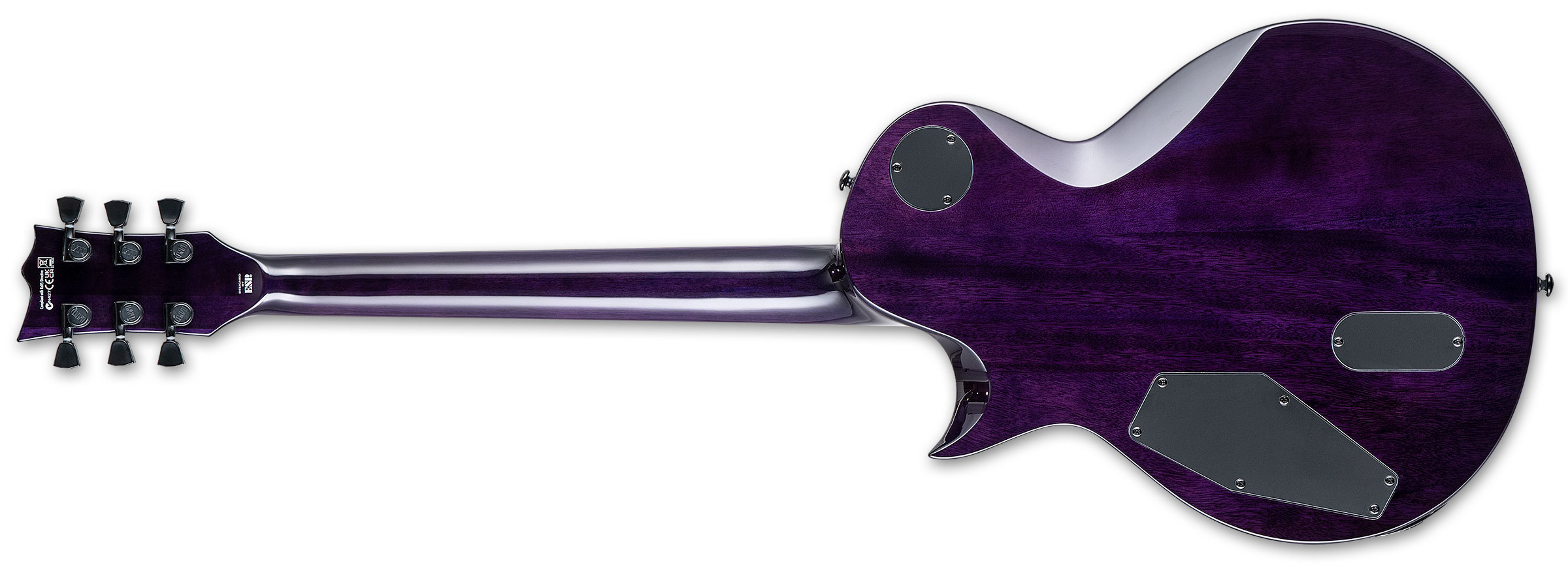 Ltd Ec-1000 Hh Ht Emg Eb - See Thru Purple Sunburst - Single-Cut-E-Gitarre - Variation 2