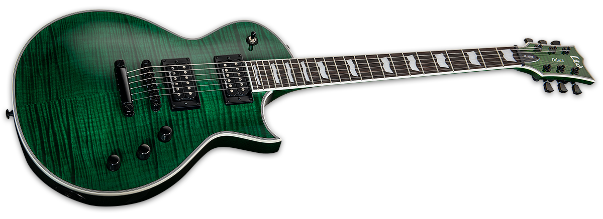 Ltd Ec-1000 Hh Seymour Duncan Ht Eb - See Thru Green - Single-Cut-E-Gitarre - Variation 1