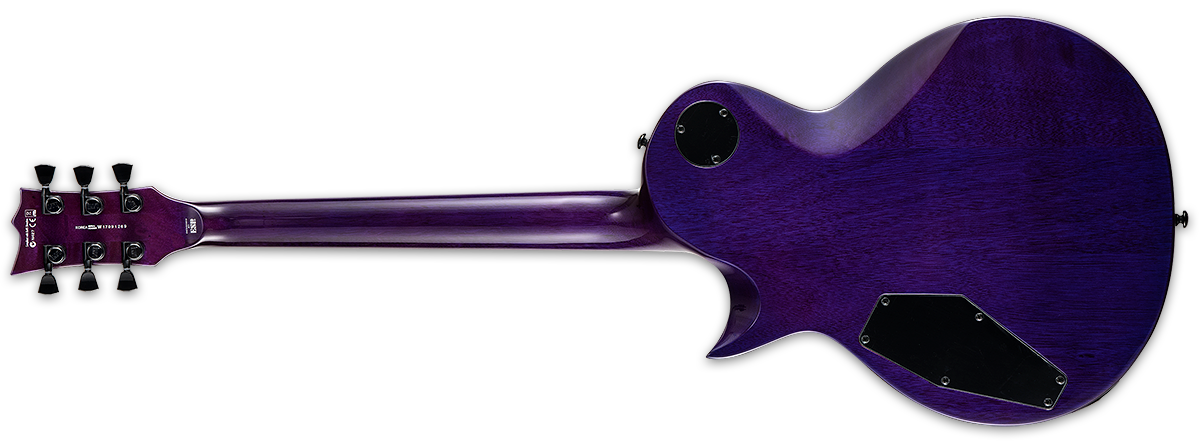 Ltd Ec-1000 Hh Seymour Duncan Ht Eb - See Thru Purple - Single-Cut-E-Gitarre - Variation 2
