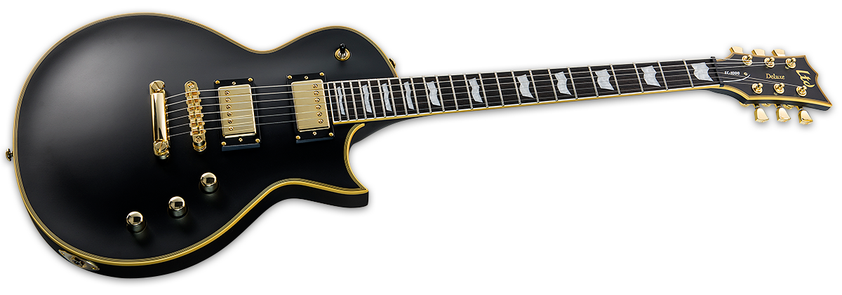Ltd Ec-1000 Hh Seymour Duncan Ht Rw - Vintage Black - Single-Cut-E-Gitarre - Variation 1