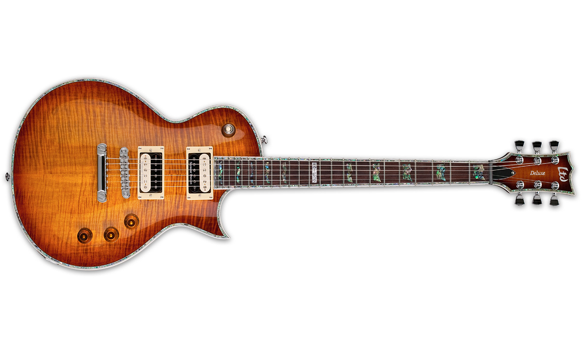 Ltd Ec-1000fm Seymour Duncan - Amber Sunburst - Single-Cut-E-Gitarre - Variation 1