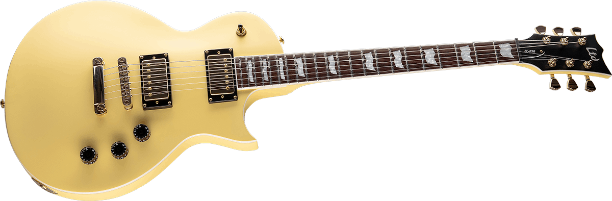Ltd Ec-256 Gh Hh Ht Jat - Vintage Gold Satin - E-Gitarre aus Metall - Variation 2