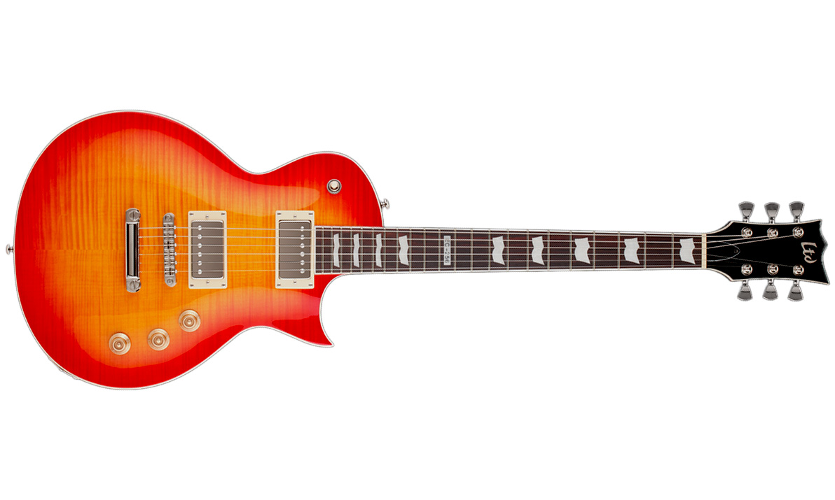 Ltd Ec-256fm Hh Ht Rw - Cherry Sunburst - Single-Cut-E-Gitarre - Variation 1