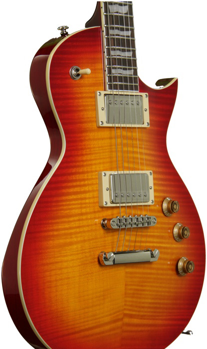 Ltd Ec-256fm Hh Ht Rw - Cherry Sunburst - Single-Cut-E-Gitarre - Variation 2
