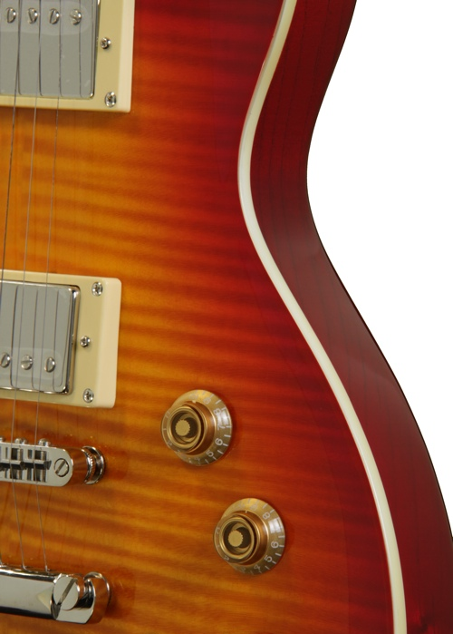 Ltd Ec-256fm Hh Ht Rw - Cherry Sunburst - Single-Cut-E-Gitarre - Variation 4