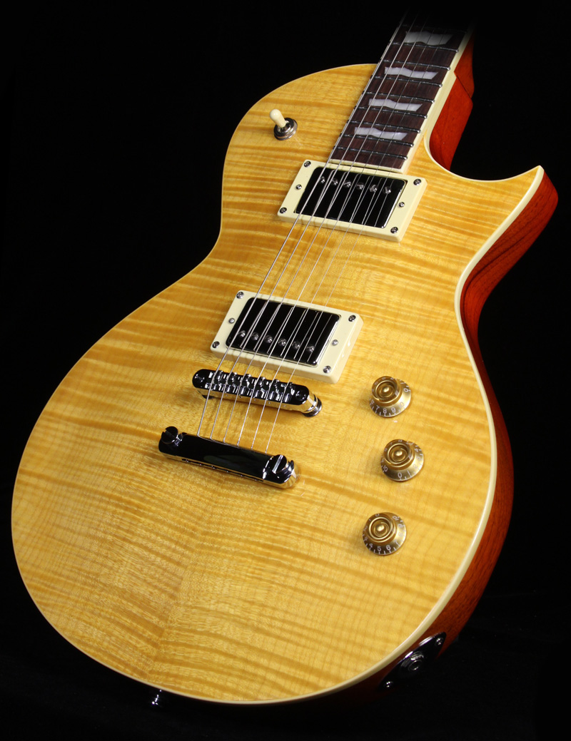 Ltd Ec-256fm Lh Gaucher Hh Ht Jat - Lemon Drop - E-Gitarre für Linkshänder - Variation 3