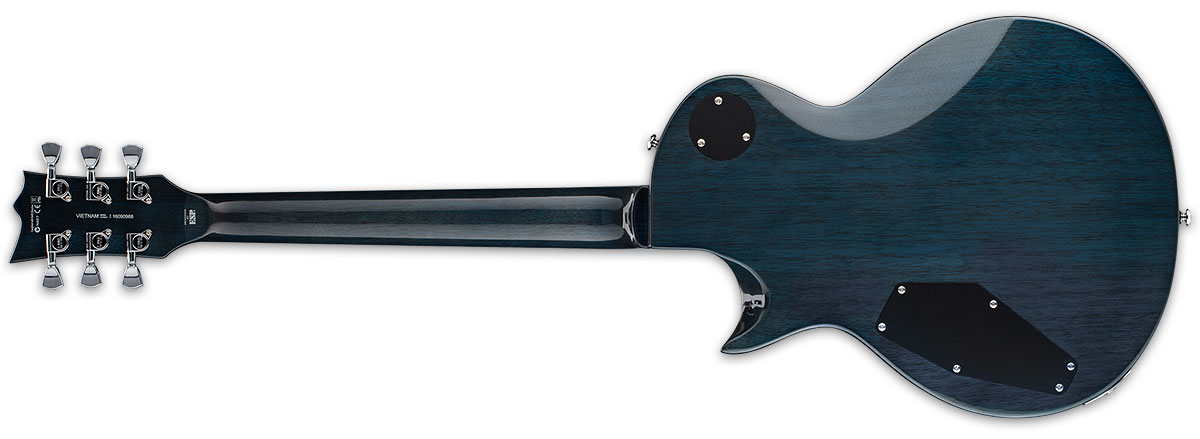 Ltd Ec-256fm Lh Gaucher Hh Ht Jat - Cobalt Blue - E-Gitarre für Linkshänder - Variation 2
