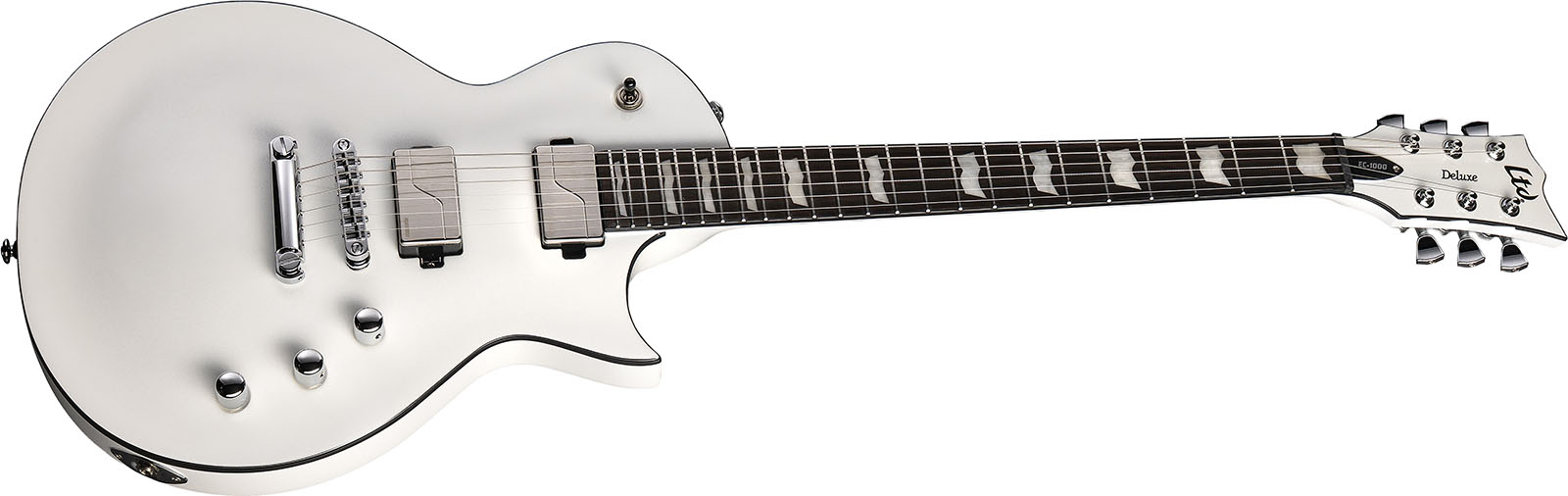 Ltd Ec1000 2h Fishman Fluence Ht Eb - Pearl White - Single-Cut-E-Gitarre - Variation 2
