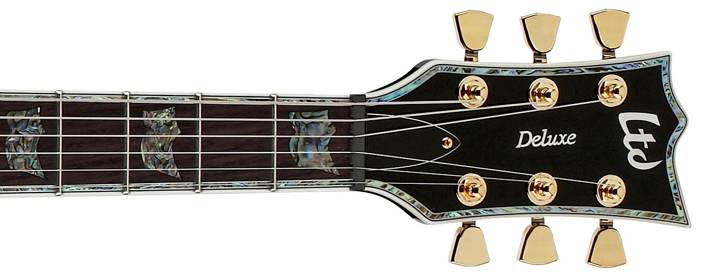 Ltd Ec-1000 Emg Blk - Black - E-Gitarre aus Metall - Variation 2