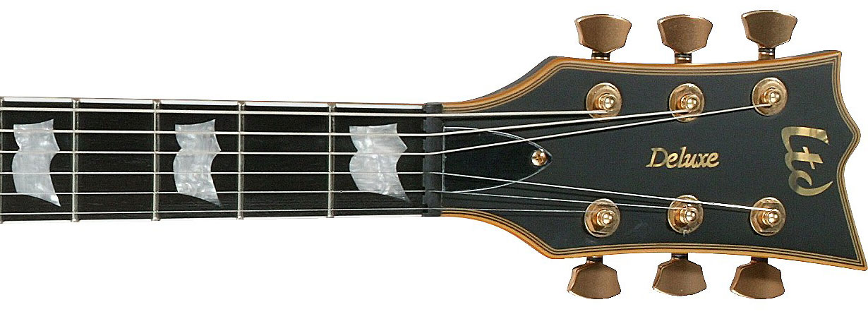 Ltd Ec-1000 Hh Emg Ht Eb - Vintage Black - Single-Cut-E-Gitarre - Variation 3